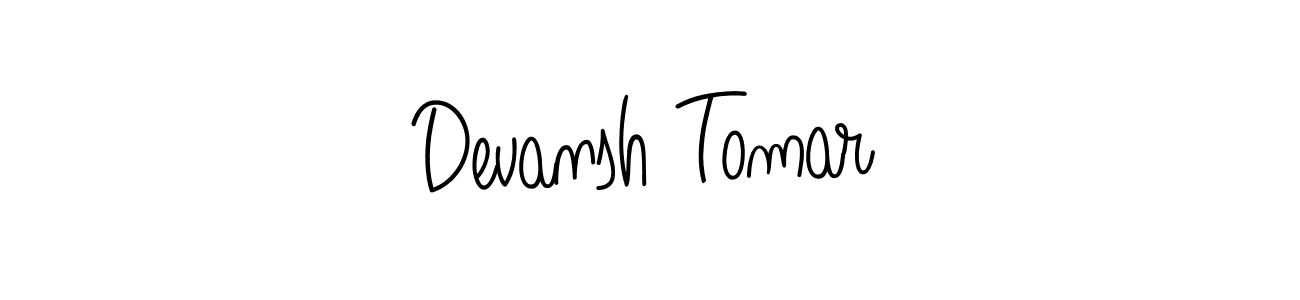 Similarly Angelique-Rose-font-FFP is the best handwritten signature design. Signature creator online .You can use it as an online autograph creator for name Devansh Tomar. Devansh Tomar signature style 5 images and pictures png