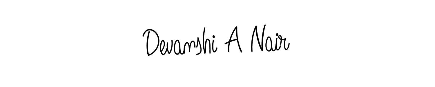 Here are the top 10 professional signature styles for the name Devanshi A Nair. These are the best autograph styles you can use for your name. Devanshi A Nair signature style 5 images and pictures png