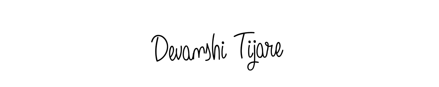 Make a beautiful signature design for name Devanshi Tijare. Use this online signature maker to create a handwritten signature for free. Devanshi Tijare signature style 5 images and pictures png