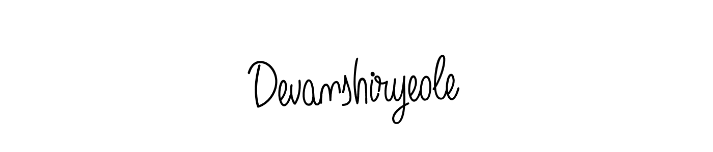 Angelique-Rose-font-FFP is a professional signature style that is perfect for those who want to add a touch of class to their signature. It is also a great choice for those who want to make their signature more unique. Get Devanshiryeole name to fancy signature for free. Devanshiryeole signature style 5 images and pictures png