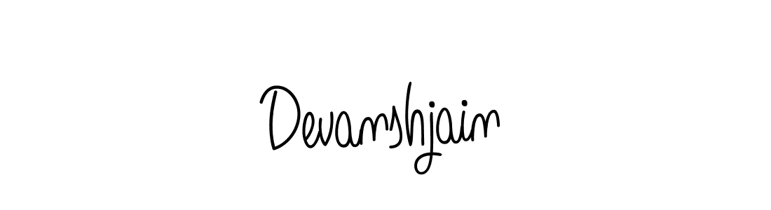 Devanshjain stylish signature style. Best Handwritten Sign (Angelique-Rose-font-FFP) for my name. Handwritten Signature Collection Ideas for my name Devanshjain. Devanshjain signature style 5 images and pictures png