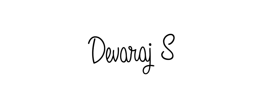 Use a signature maker to create a handwritten signature online. With this signature software, you can design (Angelique-Rose-font-FFP) your own signature for name Devaraj S. Devaraj S signature style 5 images and pictures png