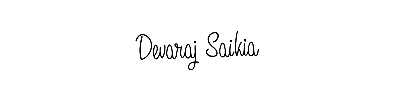 Design your own signature with our free online signature maker. With this signature software, you can create a handwritten (Angelique-Rose-font-FFP) signature for name Devaraj Saikia. Devaraj Saikia signature style 5 images and pictures png