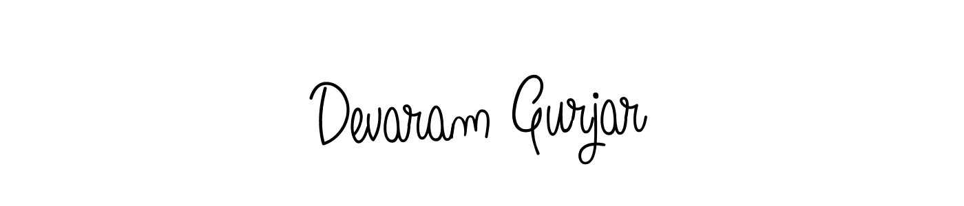 How to Draw Devaram Gurjar signature style? Angelique-Rose-font-FFP is a latest design signature styles for name Devaram Gurjar. Devaram Gurjar signature style 5 images and pictures png