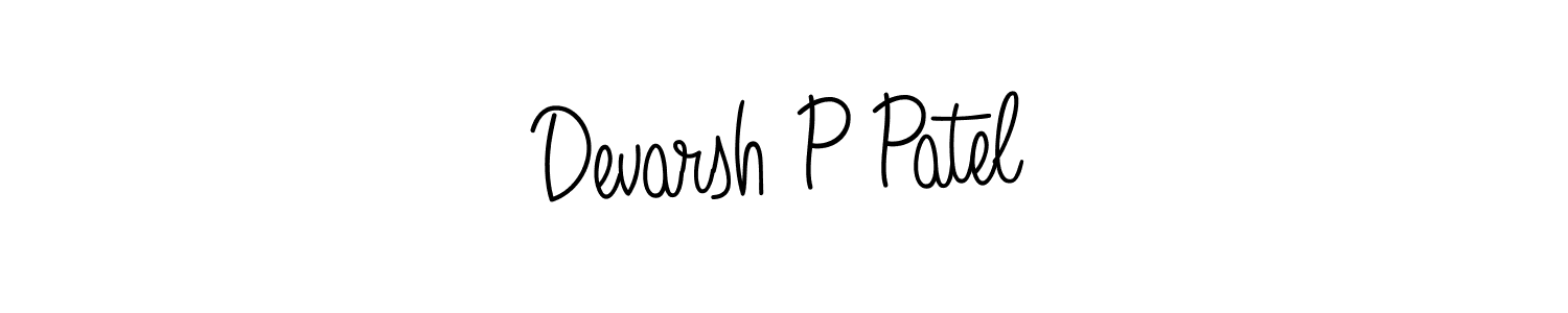 Make a beautiful signature design for name Devarsh P Patel. Use this online signature maker to create a handwritten signature for free. Devarsh P Patel signature style 5 images and pictures png