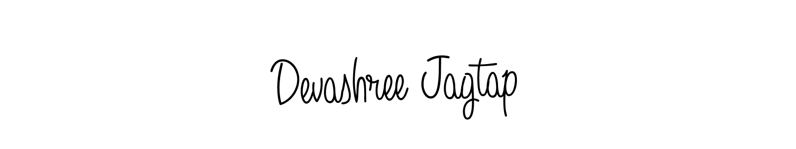 The best way (Angelique-Rose-font-FFP) to make a short signature is to pick only two or three words in your name. The name Devashree Jagtap include a total of six letters. For converting this name. Devashree Jagtap signature style 5 images and pictures png