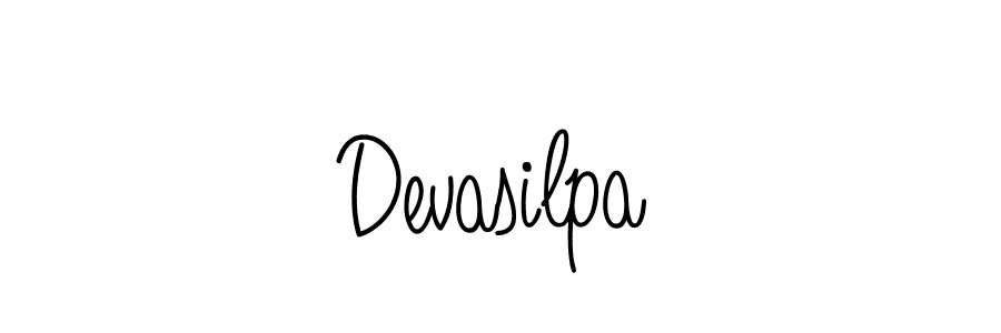 Make a beautiful signature design for name Devasilpa. With this signature (Angelique-Rose-font-FFP) style, you can create a handwritten signature for free. Devasilpa signature style 5 images and pictures png