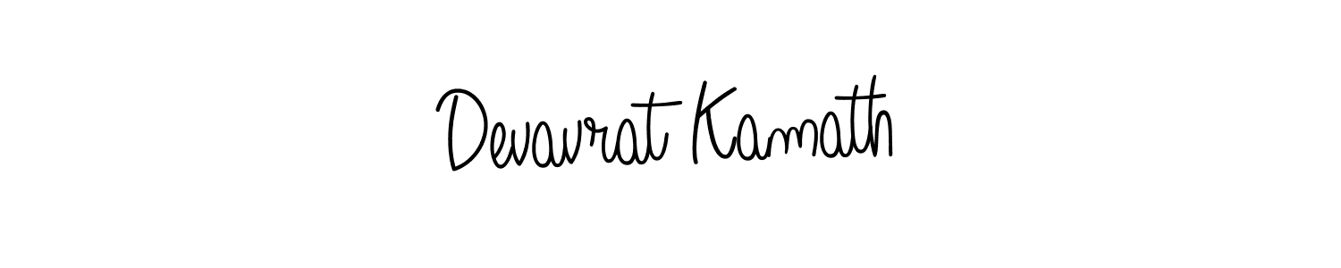 Make a beautiful signature design for name Devavrat Kamath. With this signature (Angelique-Rose-font-FFP) style, you can create a handwritten signature for free. Devavrat Kamath signature style 5 images and pictures png
