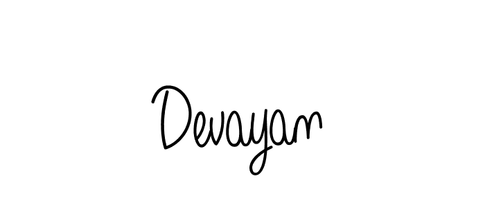 How to Draw Devayan signature style? Angelique-Rose-font-FFP is a latest design signature styles for name Devayan. Devayan signature style 5 images and pictures png