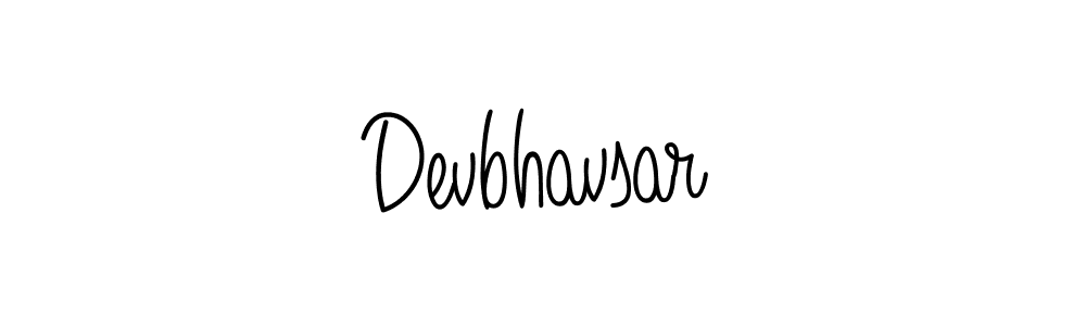 Create a beautiful signature design for name Devbhavsar. With this signature (Angelique-Rose-font-FFP) fonts, you can make a handwritten signature for free. Devbhavsar signature style 5 images and pictures png