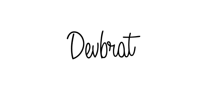 The best way (Angelique-Rose-font-FFP) to make a short signature is to pick only two or three words in your name. The name Devbrat include a total of six letters. For converting this name. Devbrat signature style 5 images and pictures png