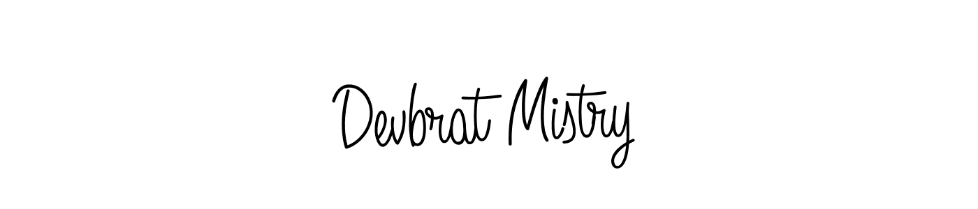 Design your own signature with our free online signature maker. With this signature software, you can create a handwritten (Angelique-Rose-font-FFP) signature for name Devbrat Mistry. Devbrat Mistry signature style 5 images and pictures png