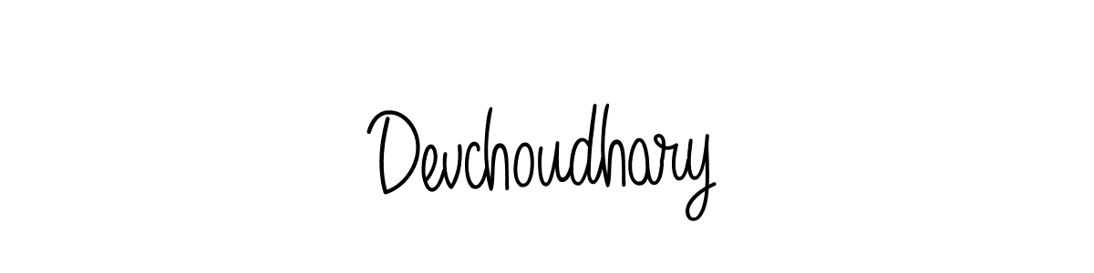 How to Draw Devchoudhary signature style? Angelique-Rose-font-FFP is a latest design signature styles for name Devchoudhary. Devchoudhary signature style 5 images and pictures png