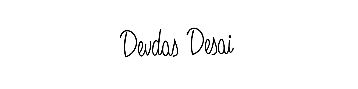 Design your own signature with our free online signature maker. With this signature software, you can create a handwritten (Angelique-Rose-font-FFP) signature for name Devdas Desai. Devdas Desai signature style 5 images and pictures png