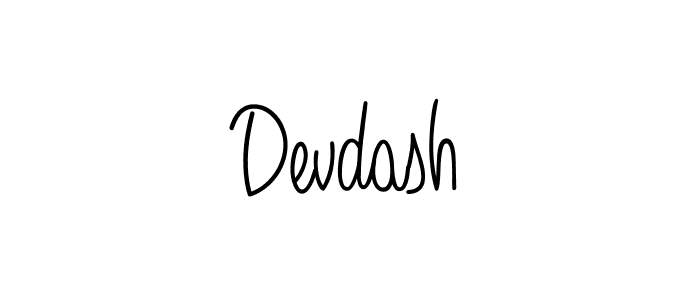 How to make Devdash signature? Angelique-Rose-font-FFP is a professional autograph style. Create handwritten signature for Devdash name. Devdash signature style 5 images and pictures png