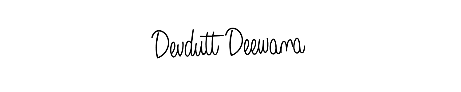 How to make Devdutt Deewana name signature. Use Angelique-Rose-font-FFP style for creating short signs online. This is the latest handwritten sign. Devdutt Deewana signature style 5 images and pictures png