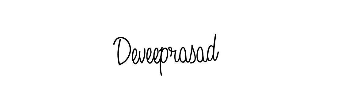 Use a signature maker to create a handwritten signature online. With this signature software, you can design (Angelique-Rose-font-FFP) your own signature for name Deveeprasad. Deveeprasad signature style 5 images and pictures png