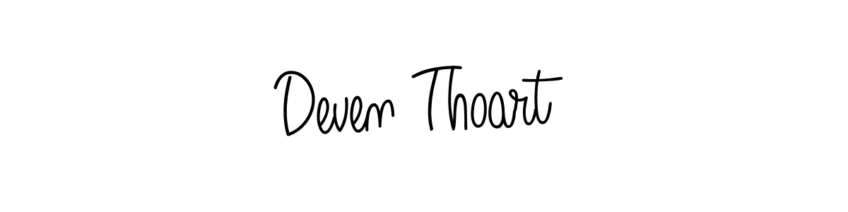 This is the best signature style for the Deven Thoart name. Also you like these signature font (Angelique-Rose-font-FFP). Mix name signature. Deven Thoart signature style 5 images and pictures png