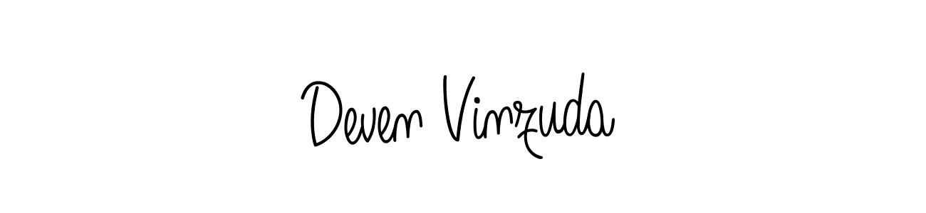 Best and Professional Signature Style for Deven Vinzuda. Angelique-Rose-font-FFP Best Signature Style Collection. Deven Vinzuda signature style 5 images and pictures png