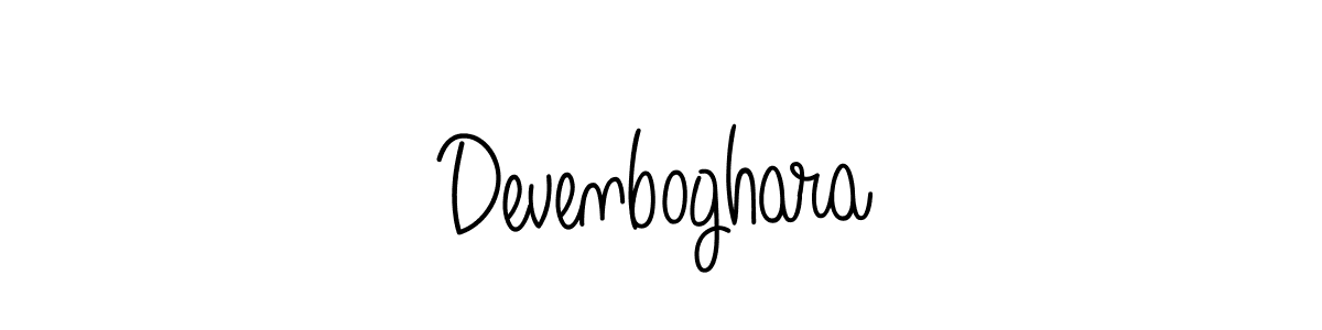 Create a beautiful signature design for name Devenboghara. With this signature (Angelique-Rose-font-FFP) fonts, you can make a handwritten signature for free. Devenboghara signature style 5 images and pictures png