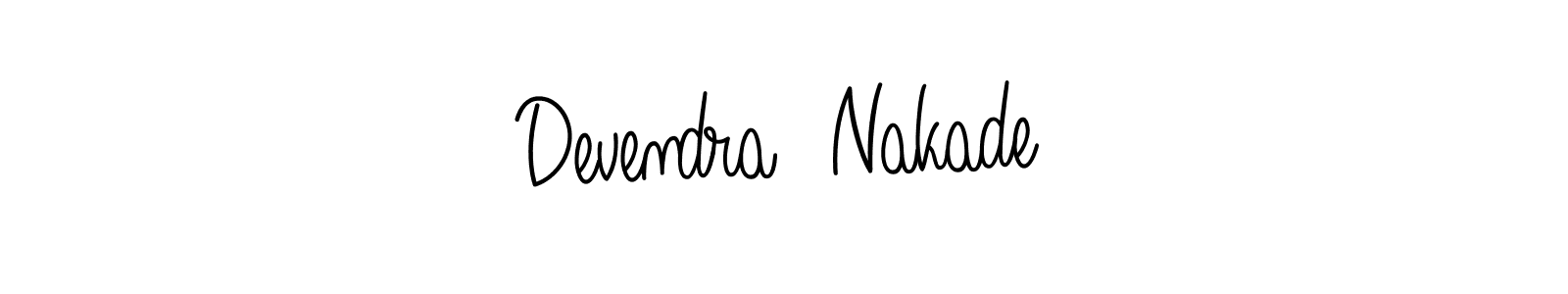 Also we have Devendra  Nakade name is the best signature style. Create professional handwritten signature collection using Angelique-Rose-font-FFP autograph style. Devendra  Nakade signature style 5 images and pictures png