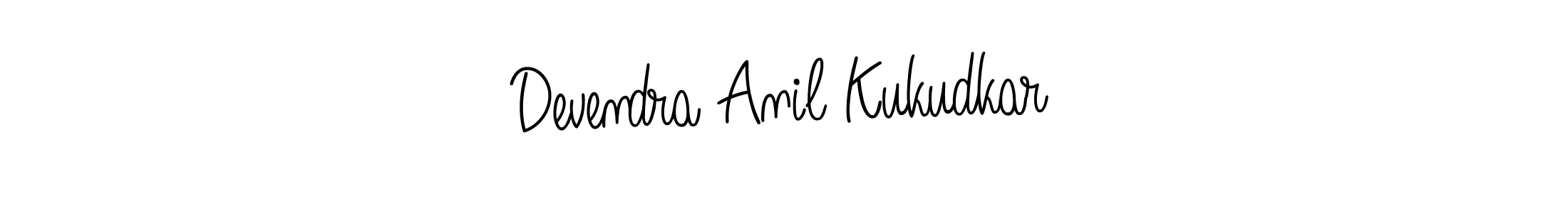 Devendra Anil Kukudkar stylish signature style. Best Handwritten Sign (Angelique-Rose-font-FFP) for my name. Handwritten Signature Collection Ideas for my name Devendra Anil Kukudkar. Devendra Anil Kukudkar signature style 5 images and pictures png