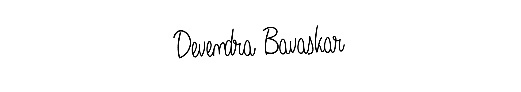 The best way (Angelique-Rose-font-FFP) to make a short signature is to pick only two or three words in your name. The name Devendra Bavaskar include a total of six letters. For converting this name. Devendra Bavaskar signature style 5 images and pictures png