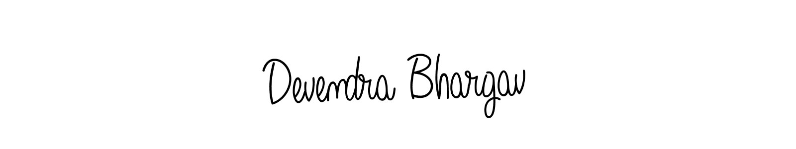 How to make Devendra Bhargav signature? Angelique-Rose-font-FFP is a professional autograph style. Create handwritten signature for Devendra Bhargav name. Devendra Bhargav signature style 5 images and pictures png