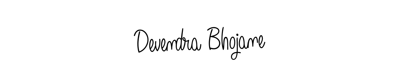 Also we have Devendra Bhojane name is the best signature style. Create professional handwritten signature collection using Angelique-Rose-font-FFP autograph style. Devendra Bhojane signature style 5 images and pictures png