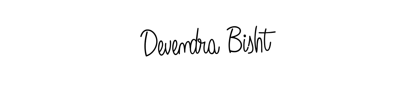 Make a beautiful signature design for name Devendra Bisht. With this signature (Angelique-Rose-font-FFP) style, you can create a handwritten signature for free. Devendra Bisht signature style 5 images and pictures png
