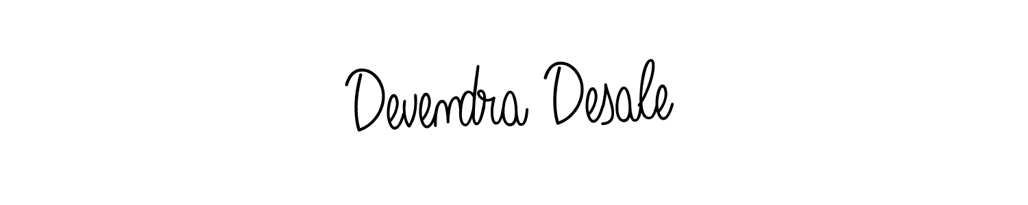 The best way (Angelique-Rose-font-FFP) to make a short signature is to pick only two or three words in your name. The name Devendra Desale include a total of six letters. For converting this name. Devendra Desale signature style 5 images and pictures png