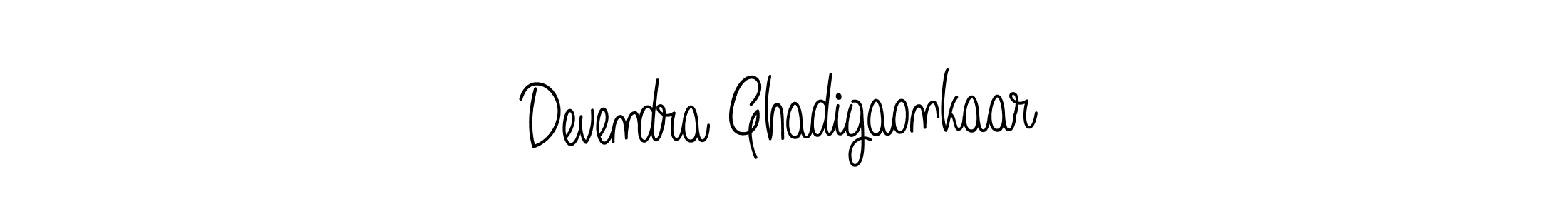 You can use this online signature creator to create a handwritten signature for the name Devendra Ghadigaonkaar. This is the best online autograph maker. Devendra Ghadigaonkaar signature style 5 images and pictures png