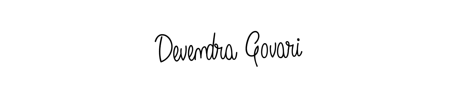 How to make Devendra Govari signature? Angelique-Rose-font-FFP is a professional autograph style. Create handwritten signature for Devendra Govari name. Devendra Govari signature style 5 images and pictures png