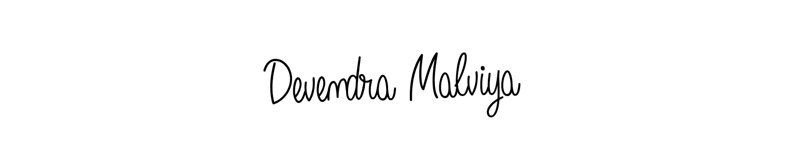 How to make Devendra Malviya name signature. Use Angelique-Rose-font-FFP style for creating short signs online. This is the latest handwritten sign. Devendra Malviya signature style 5 images and pictures png
