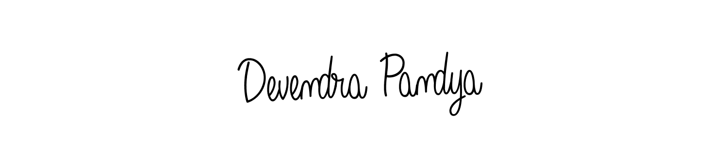 Also we have Devendra Pandya name is the best signature style. Create professional handwritten signature collection using Angelique-Rose-font-FFP autograph style. Devendra Pandya signature style 5 images and pictures png