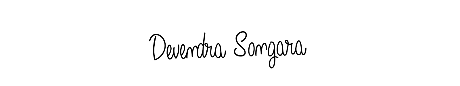 You should practise on your own different ways (Angelique-Rose-font-FFP) to write your name (Devendra Songara) in signature. don't let someone else do it for you. Devendra Songara signature style 5 images and pictures png