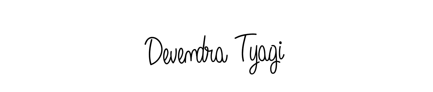 Create a beautiful signature design for name Devendra Tyagi. With this signature (Angelique-Rose-font-FFP) fonts, you can make a handwritten signature for free. Devendra Tyagi signature style 5 images and pictures png