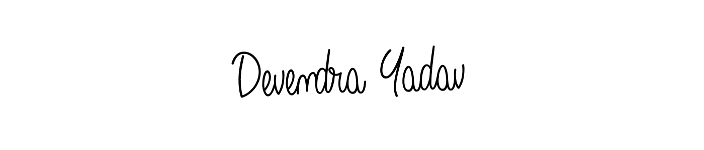 Also You can easily find your signature by using the search form. We will create Devendra Yadav name handwritten signature images for you free of cost using Angelique-Rose-font-FFP sign style. Devendra Yadav signature style 5 images and pictures png