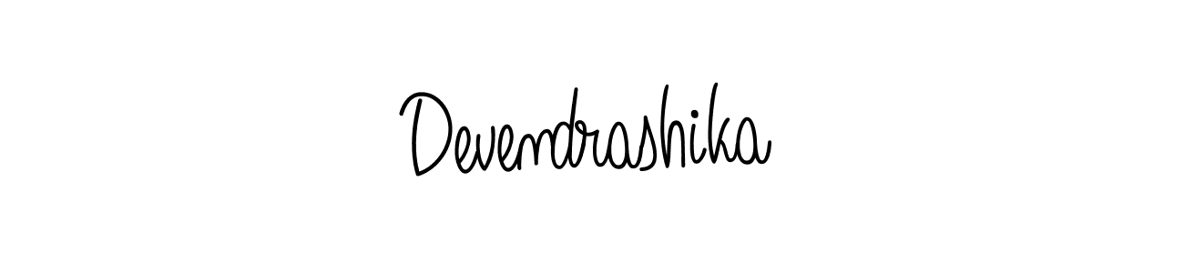 The best way (Angelique-Rose-font-FFP) to make a short signature is to pick only two or three words in your name. The name Devendrashika include a total of six letters. For converting this name. Devendrashika signature style 5 images and pictures png