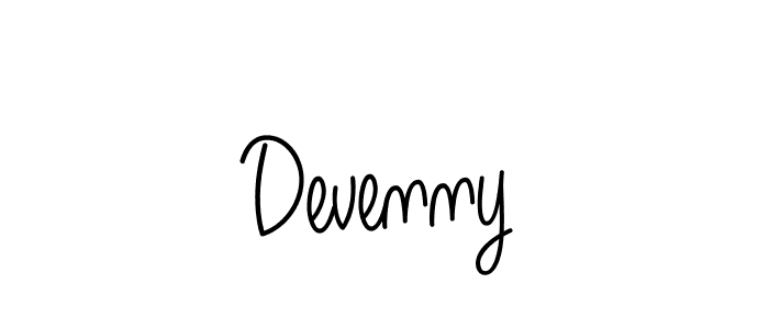 How to make Devenny signature? Angelique-Rose-font-FFP is a professional autograph style. Create handwritten signature for Devenny name. Devenny signature style 5 images and pictures png