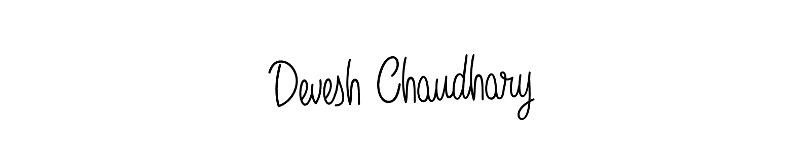 Also we have Devesh Chaudhary name is the best signature style. Create professional handwritten signature collection using Angelique-Rose-font-FFP autograph style. Devesh Chaudhary signature style 5 images and pictures png