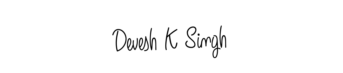 Best and Professional Signature Style for Devesh K Singh. Angelique-Rose-font-FFP Best Signature Style Collection. Devesh K Singh signature style 5 images and pictures png