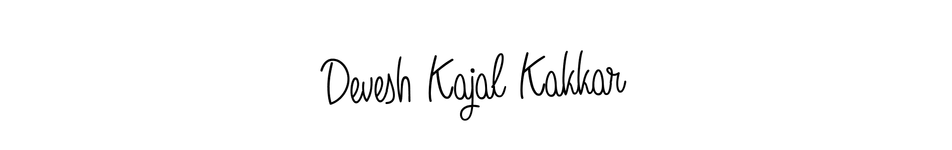 How to make Devesh Kajal Kakkar signature? Angelique-Rose-font-FFP is a professional autograph style. Create handwritten signature for Devesh Kajal Kakkar name. Devesh Kajal Kakkar signature style 5 images and pictures png