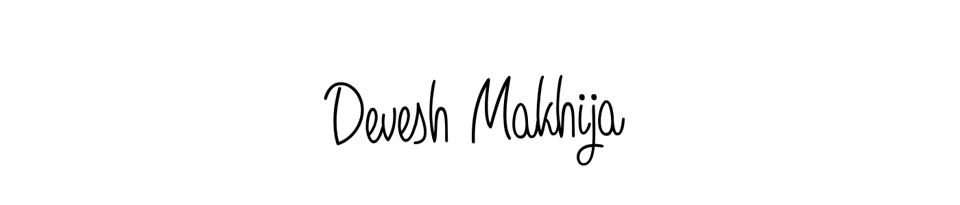 Also we have Devesh Makhija name is the best signature style. Create professional handwritten signature collection using Angelique-Rose-font-FFP autograph style. Devesh Makhija signature style 5 images and pictures png