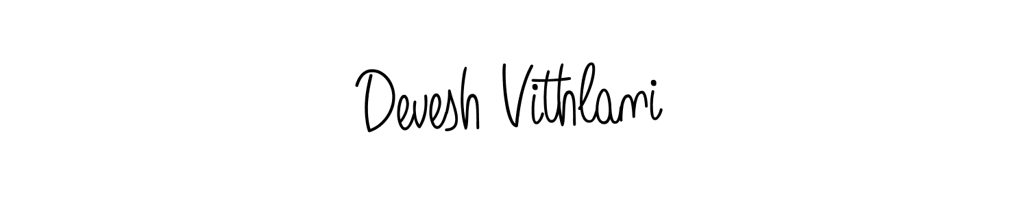 Also we have Devesh Vithlani name is the best signature style. Create professional handwritten signature collection using Angelique-Rose-font-FFP autograph style. Devesh Vithlani signature style 5 images and pictures png