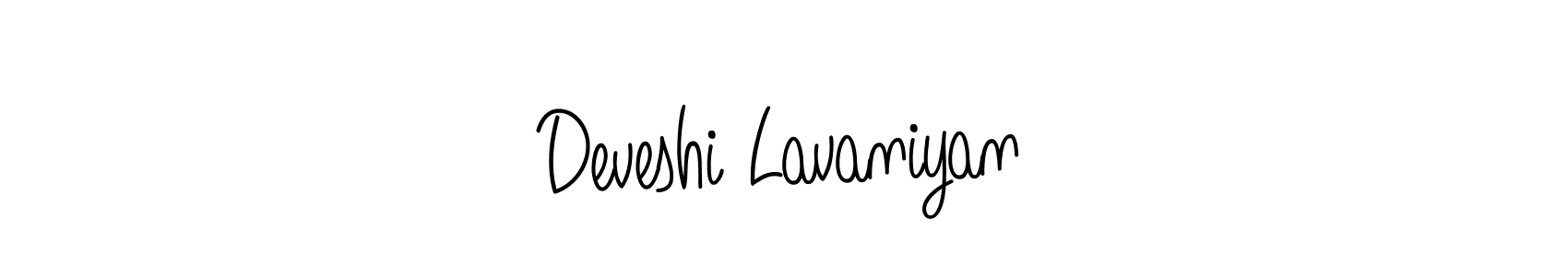Deveshi Lavaniyan stylish signature style. Best Handwritten Sign (Angelique-Rose-font-FFP) for my name. Handwritten Signature Collection Ideas for my name Deveshi Lavaniyan. Deveshi Lavaniyan signature style 5 images and pictures png