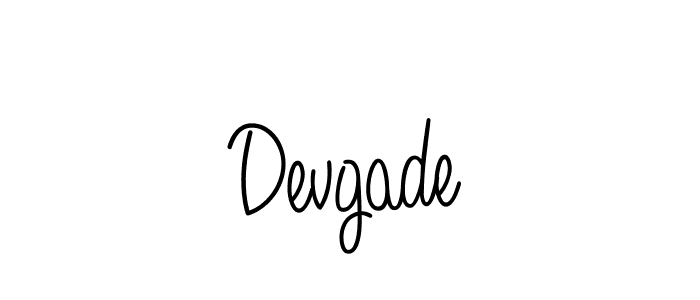You should practise on your own different ways (Angelique-Rose-font-FFP) to write your name (Devgade) in signature. don't let someone else do it for you. Devgade signature style 5 images and pictures png