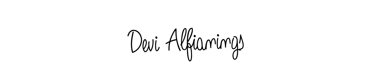 Angelique-Rose-font-FFP is a professional signature style that is perfect for those who want to add a touch of class to their signature. It is also a great choice for those who want to make their signature more unique. Get Devi Alfianings name to fancy signature for free. Devi Alfianings signature style 5 images and pictures png