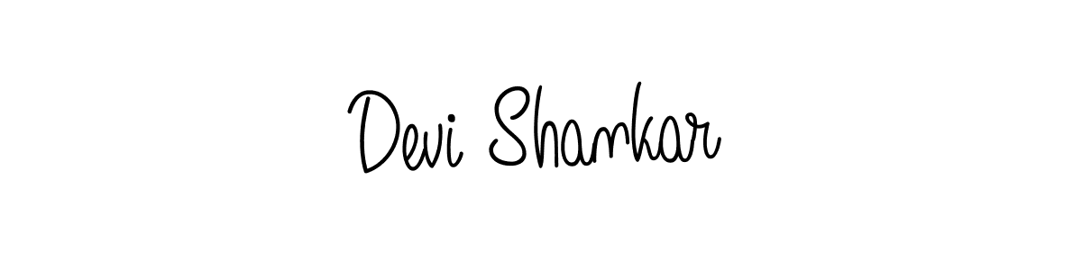 You should practise on your own different ways (Angelique-Rose-font-FFP) to write your name (Devi Shankar) in signature. don't let someone else do it for you. Devi Shankar signature style 5 images and pictures png