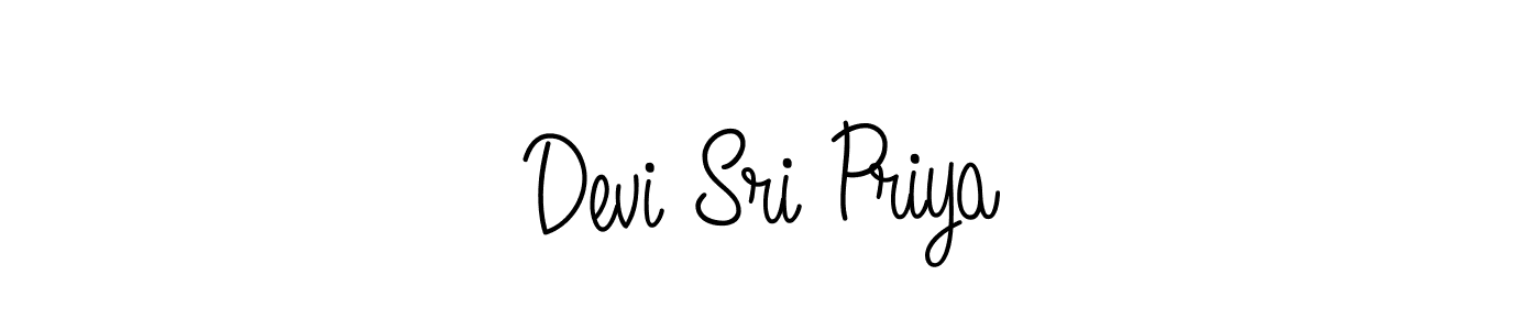 How to make Devi Sri Priya name signature. Use Angelique-Rose-font-FFP style for creating short signs online. This is the latest handwritten sign. Devi Sri Priya signature style 5 images and pictures png